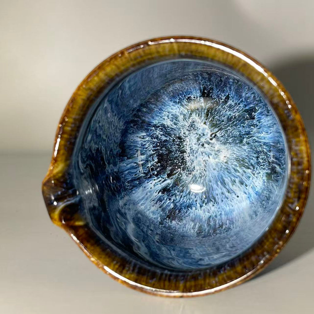 "Midnight Nebula" 5-Piece Artisan Tea Set