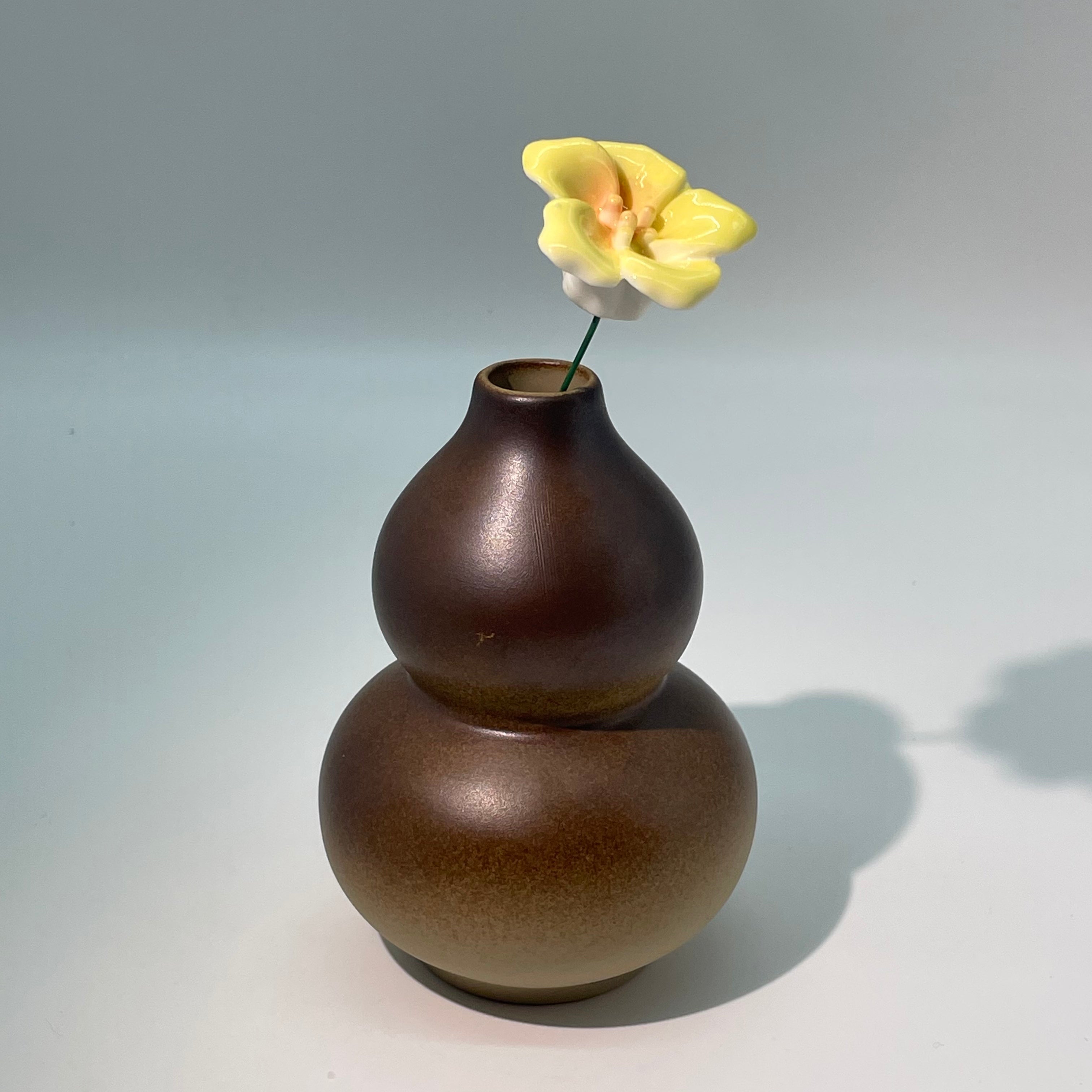 Wood-fired Gourd Vase