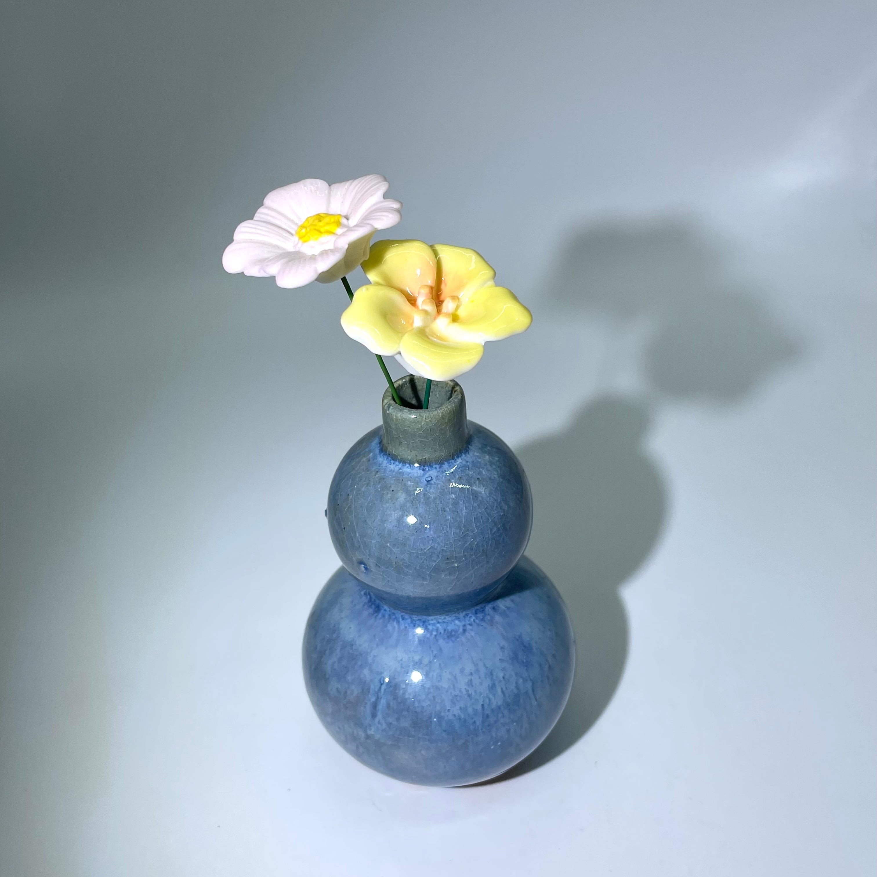 Blue Celadon Gourd Vase