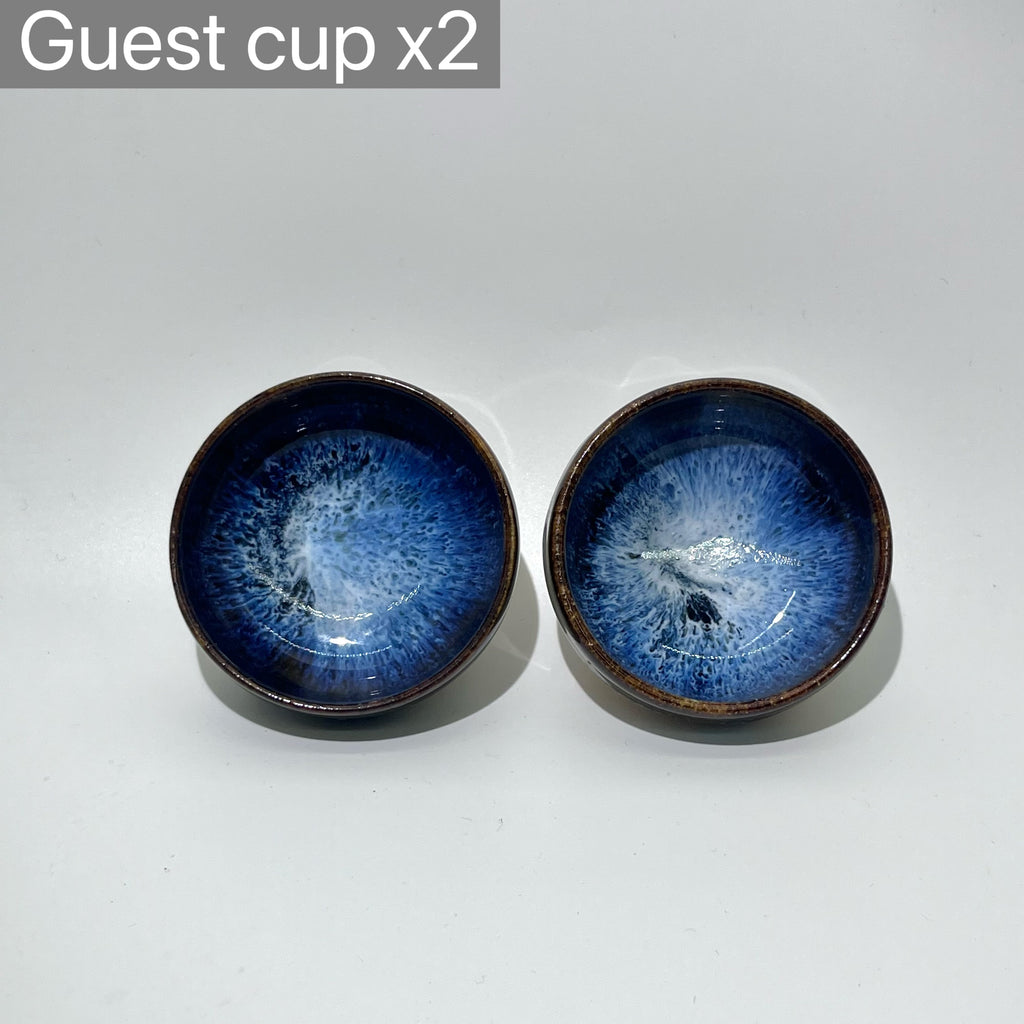 "Midnight Nebula" 5-Piece Artisan Tea Set