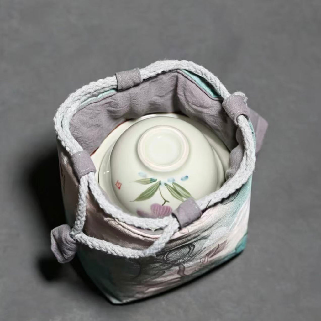 Blossom Journey: Portable Begonia Travel Tea Set