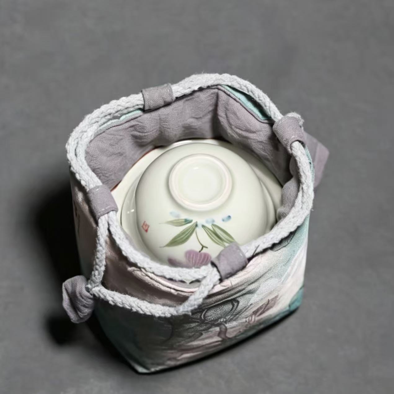 Orchid Serenity: Portable Quick-Cup Travel Tea Set