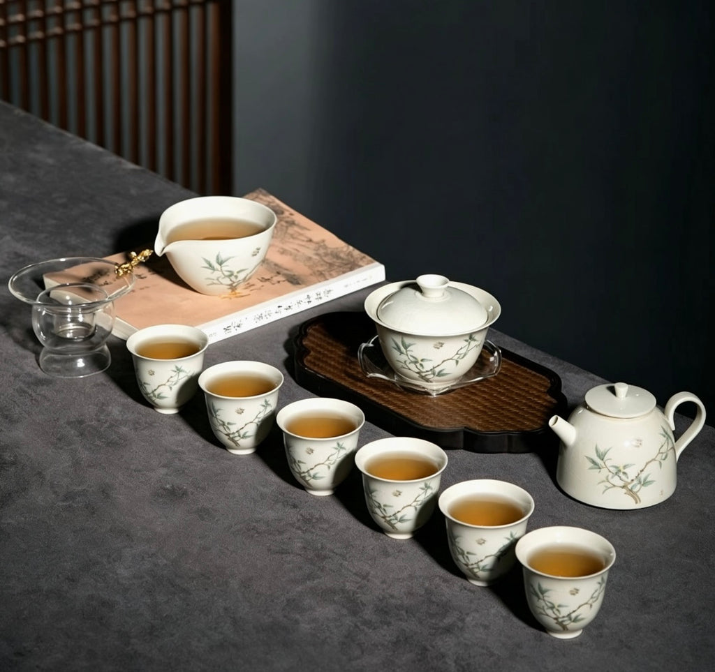 Bamboo Language Tea Set Gift Box