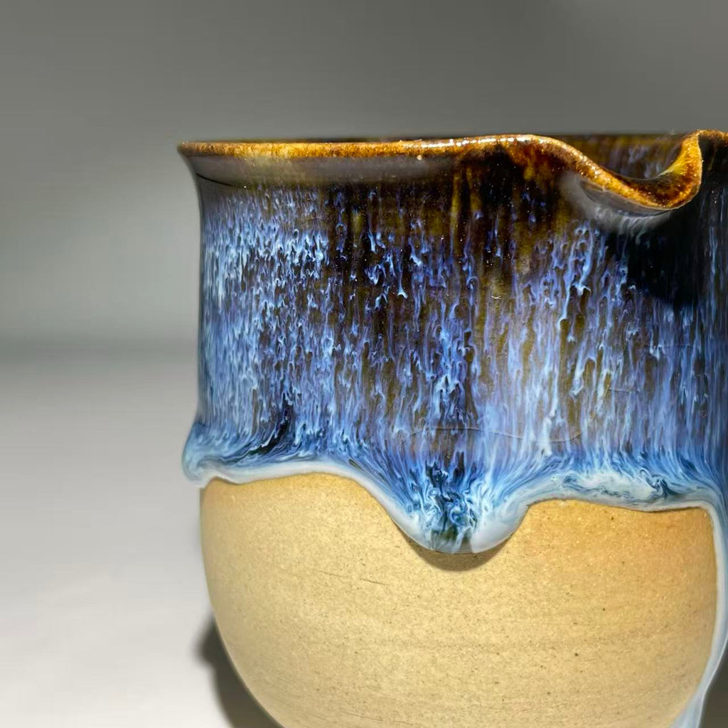 "Midnight Nebula" 5-Piece Artisan Tea Set