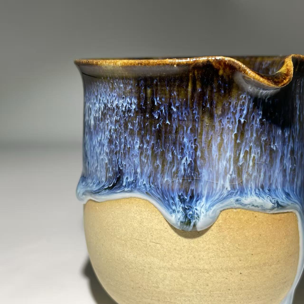 "Midnight Nebula" 5-Piece Artisan Tea Set