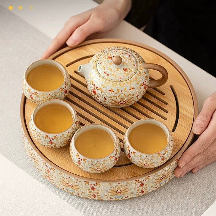 "A Thousand Miles of Rivers and Mountains" Tea Set