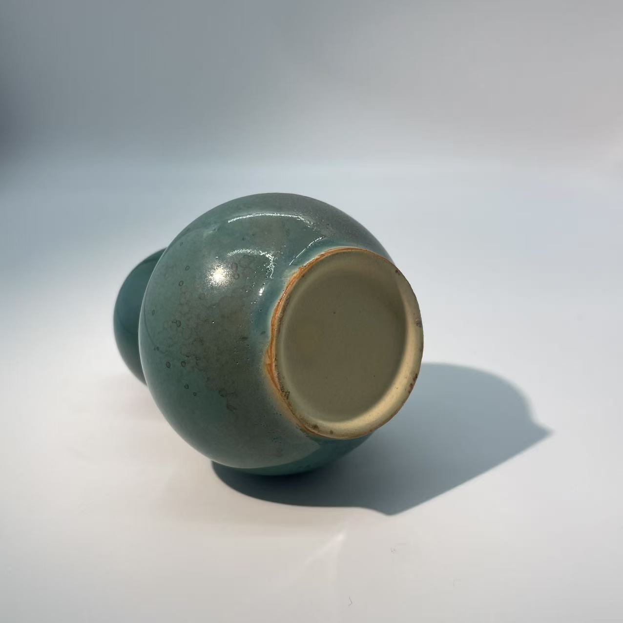 Azure Gourd Wood-fired Mini Vase