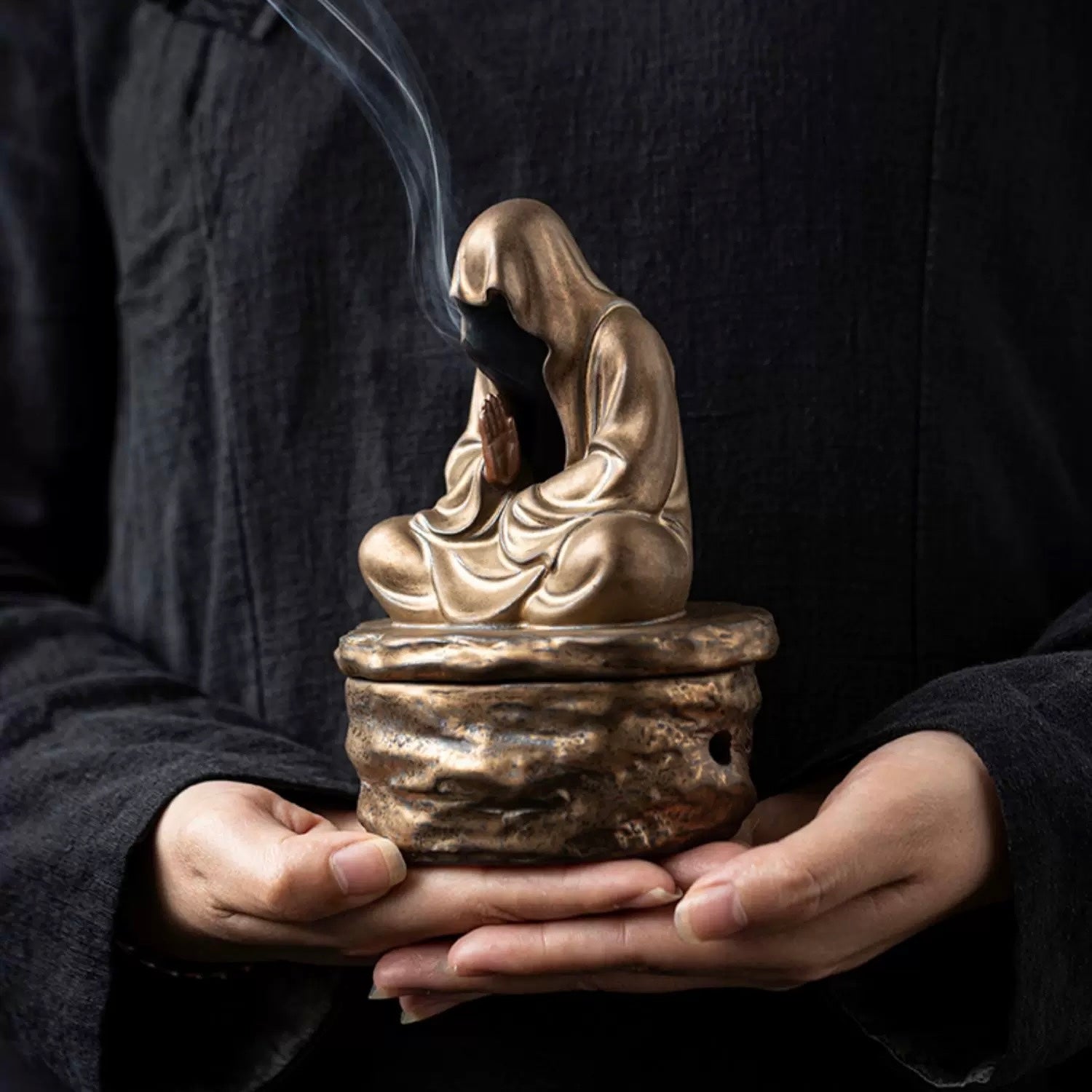 Zen Monk Backflow Incense Burner