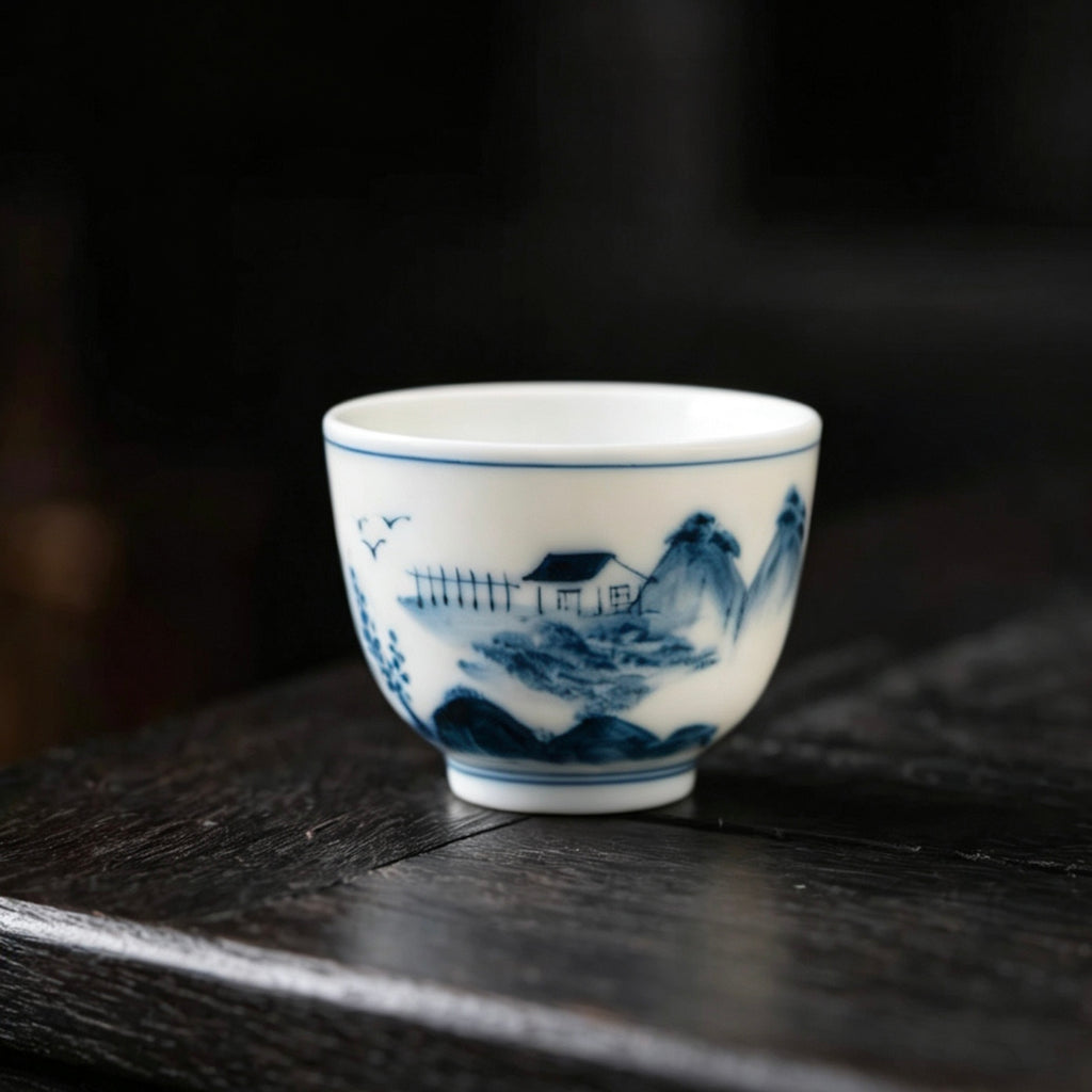 Shanshui Landscape Ink Wash Gaiwan