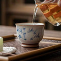 Zen Koi Pond Crackle-Glaze Tea Cup*2