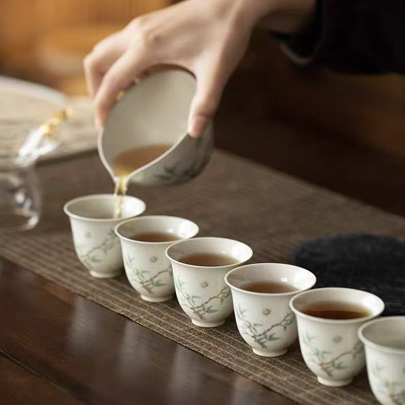 Bamboo Language Tea Set Gift Box