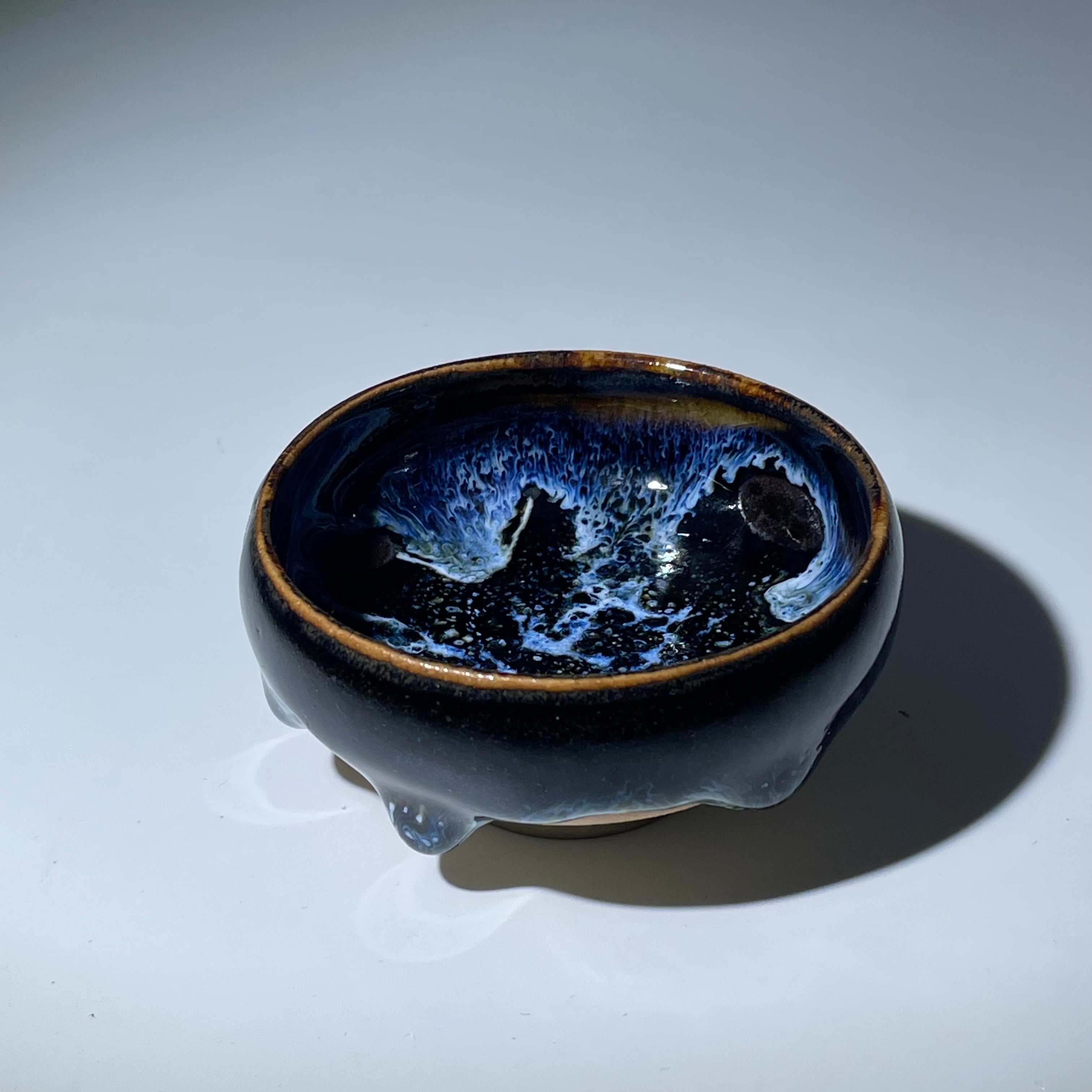 "Midnight Nebula" 5-Piece Artisan Tea Set