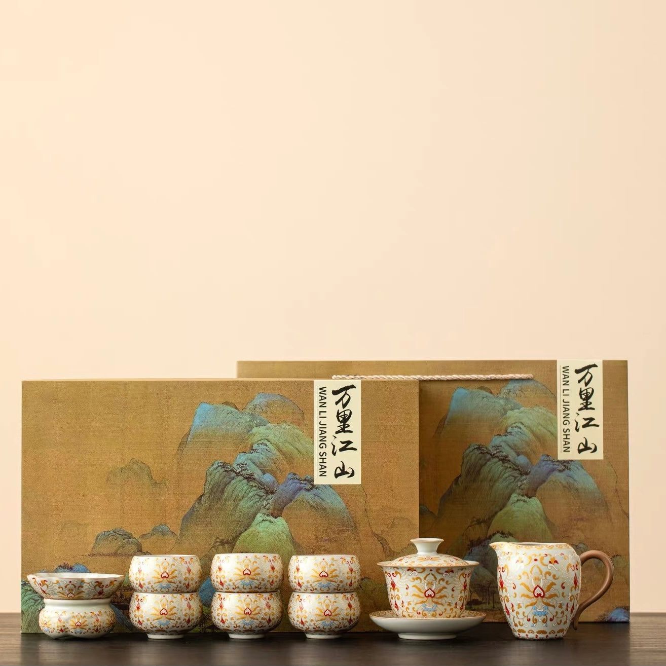"A Thousand Miles of Rivers and Mountains" Tea Set