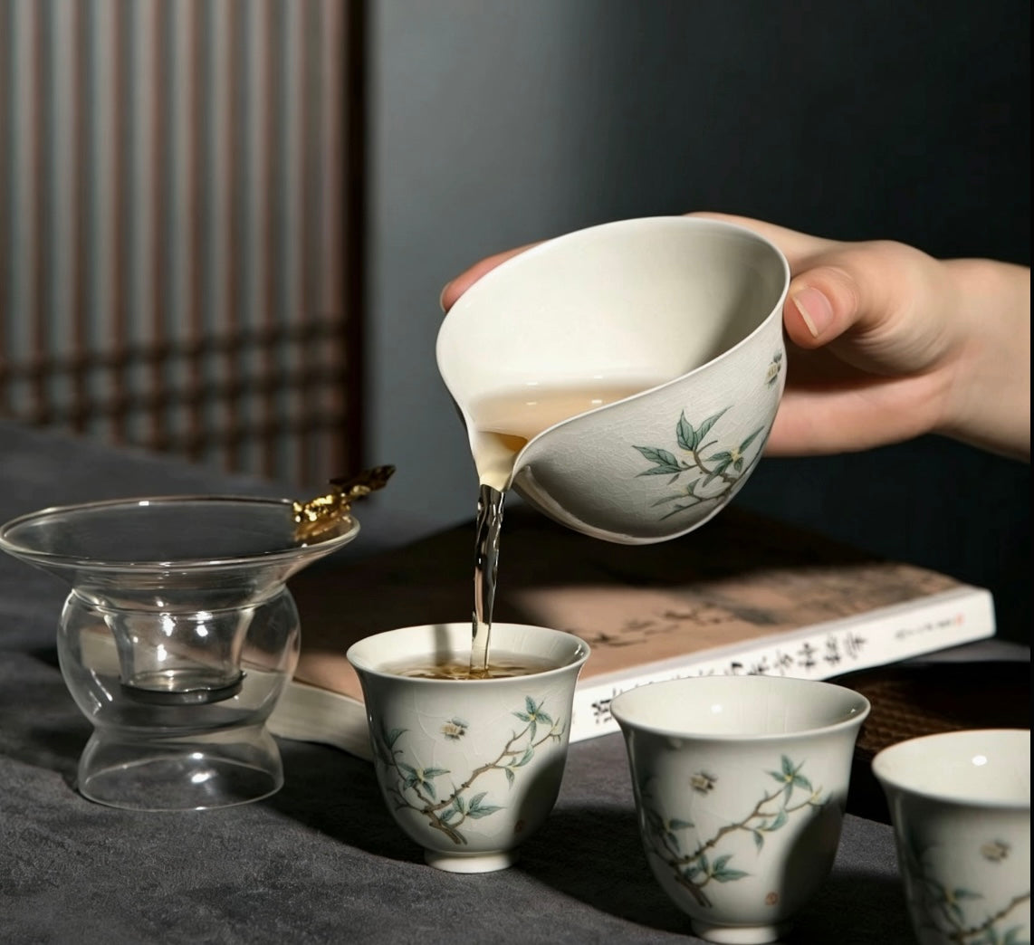 Bamboo Language Tea Set Gift Box