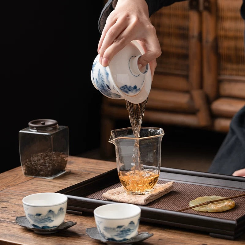 Shanshui Landscape Ink Wash Gaiwan