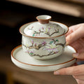 Magnolia Blossom Ceramic Gaiwan