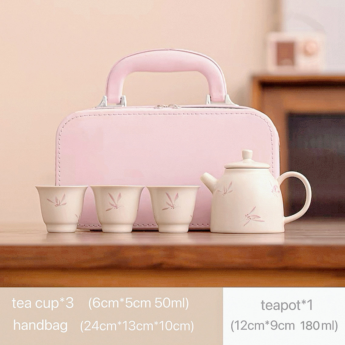 "Petal Journey" Portable Sakura Travel Tea Set