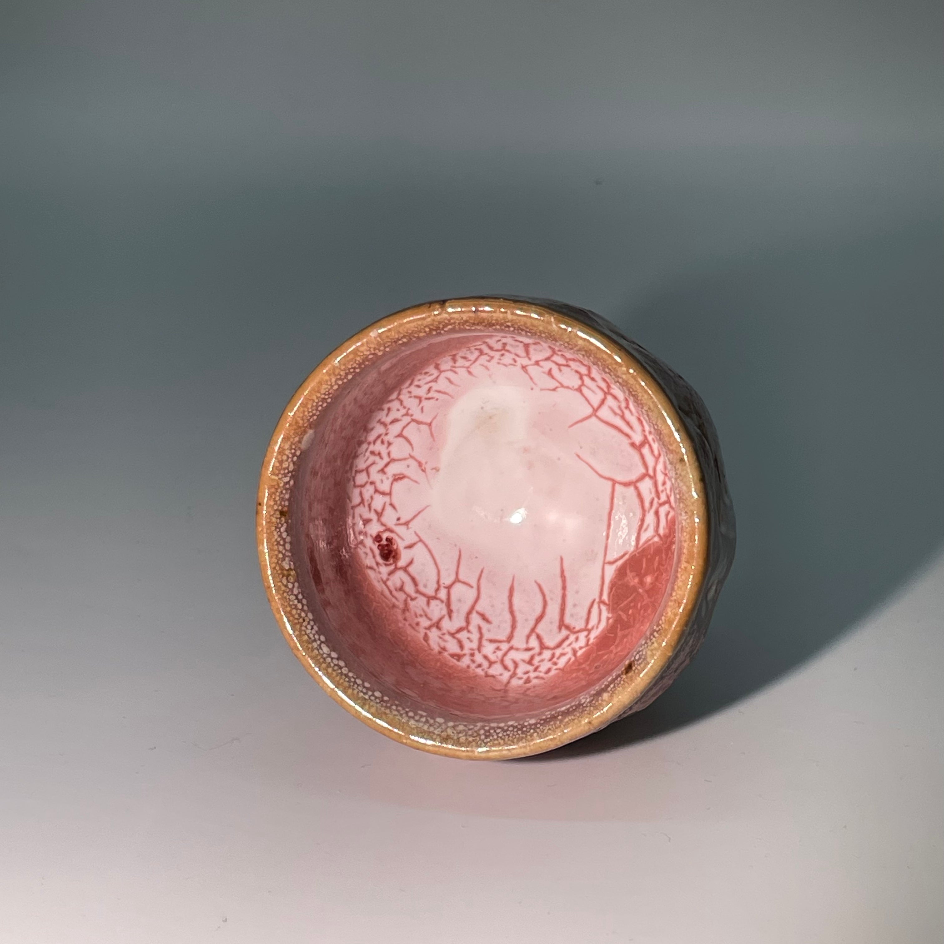 Pink Shino Pedestal Incense Burner Holder