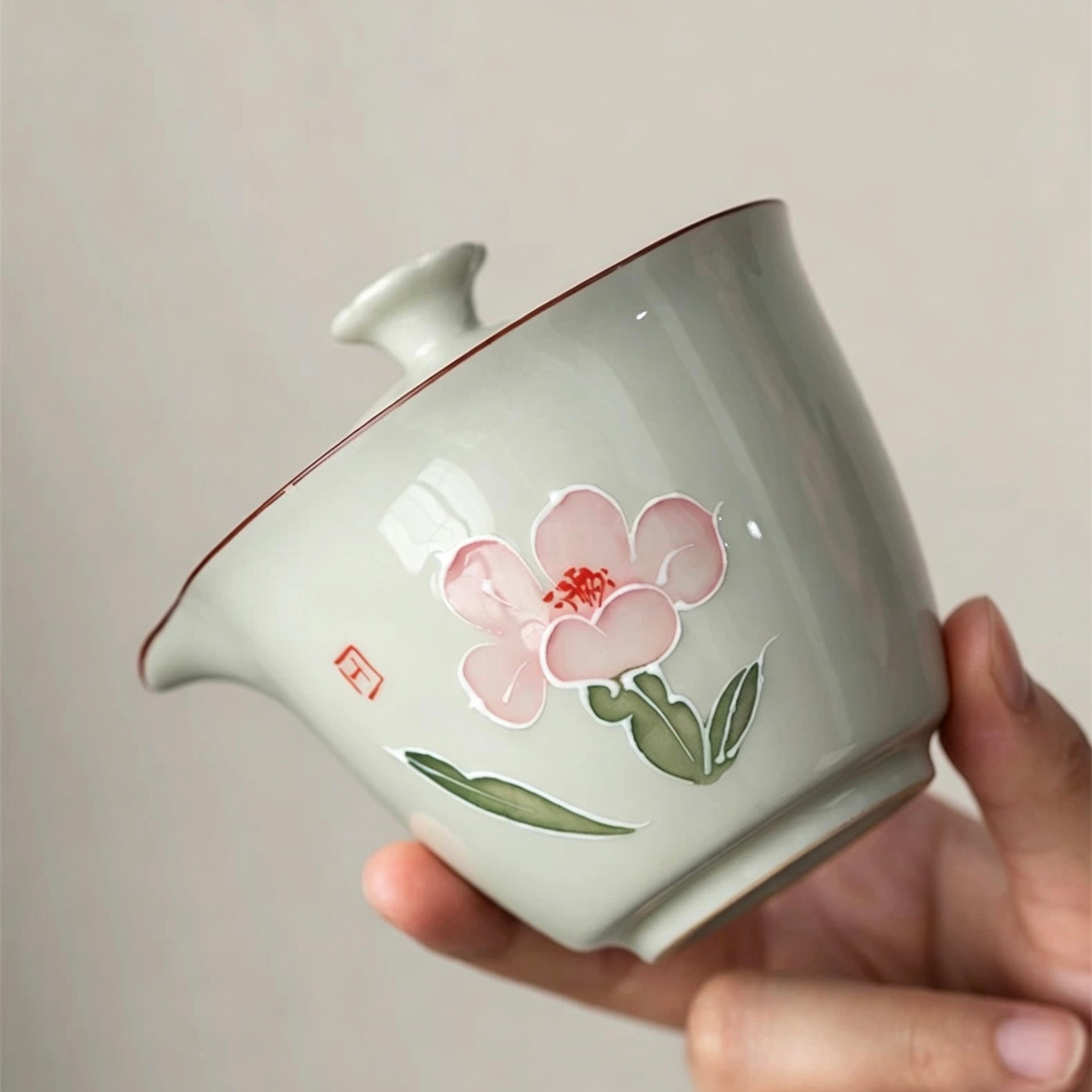 Blossom Journey: Portable Begonia Travel Tea Set