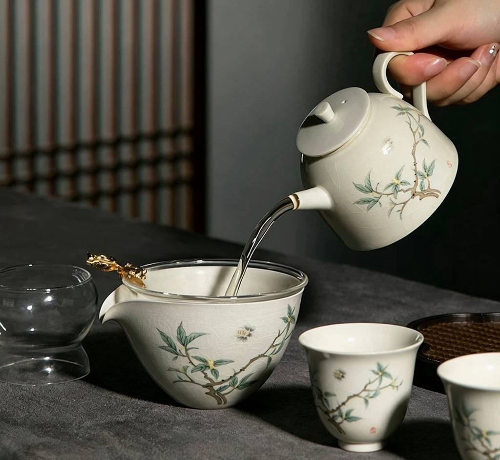 Bamboo Language Tea Set Gift Box