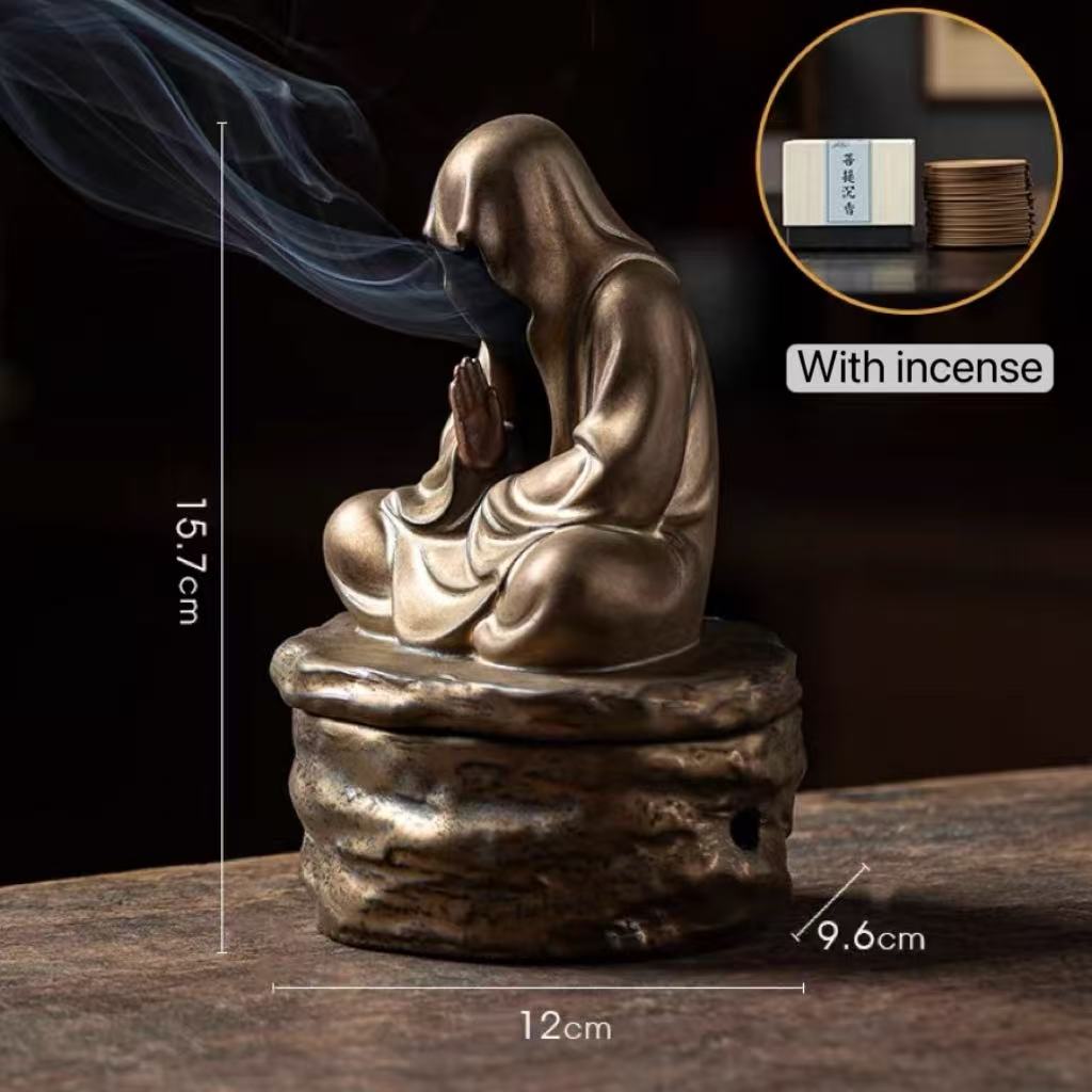 Zen Monk Backflow Incense Burner