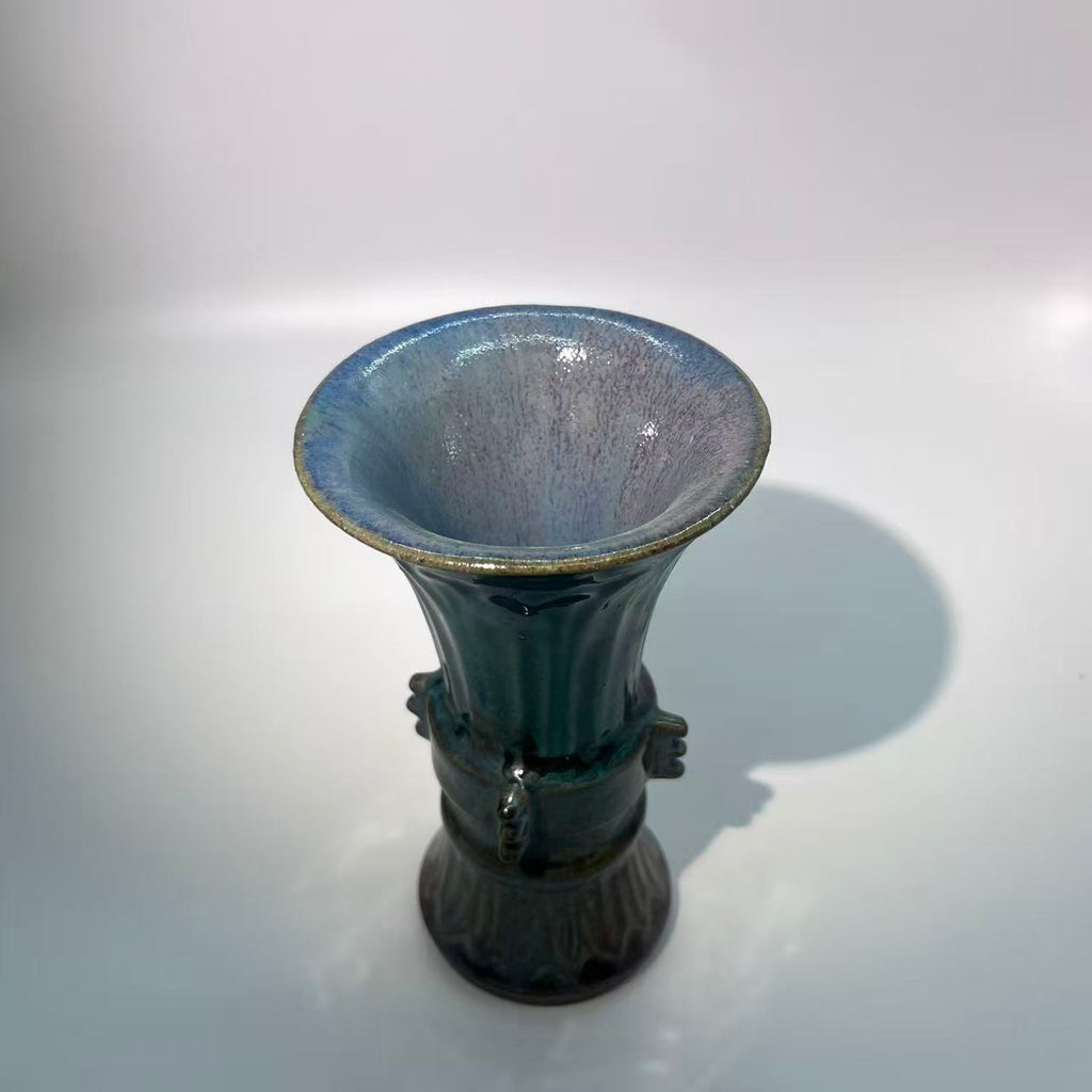 Oxidized Azure vase