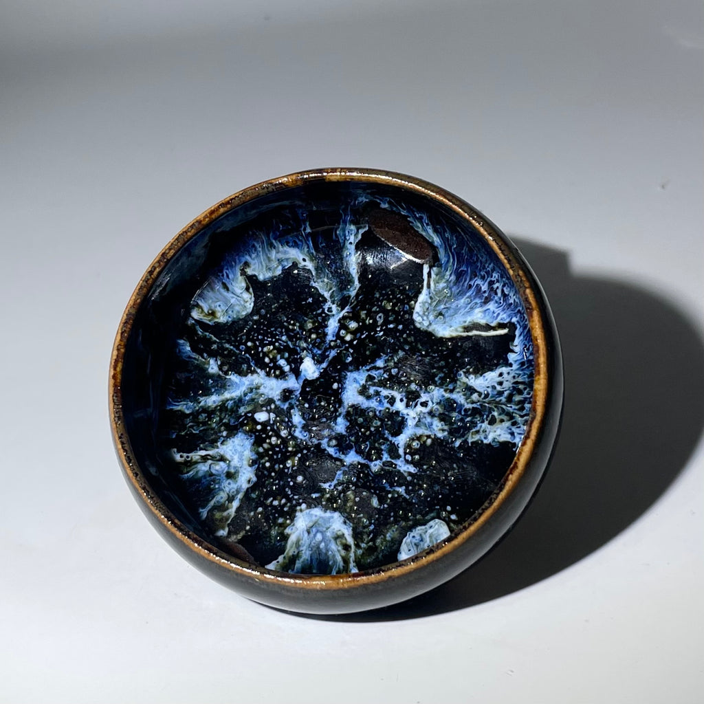 "Midnight Nebula" 5-Piece Artisan Tea Set