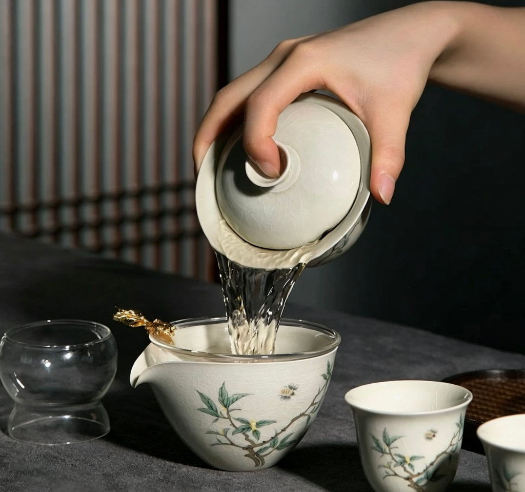 Bamboo Language Tea Set Gift Box