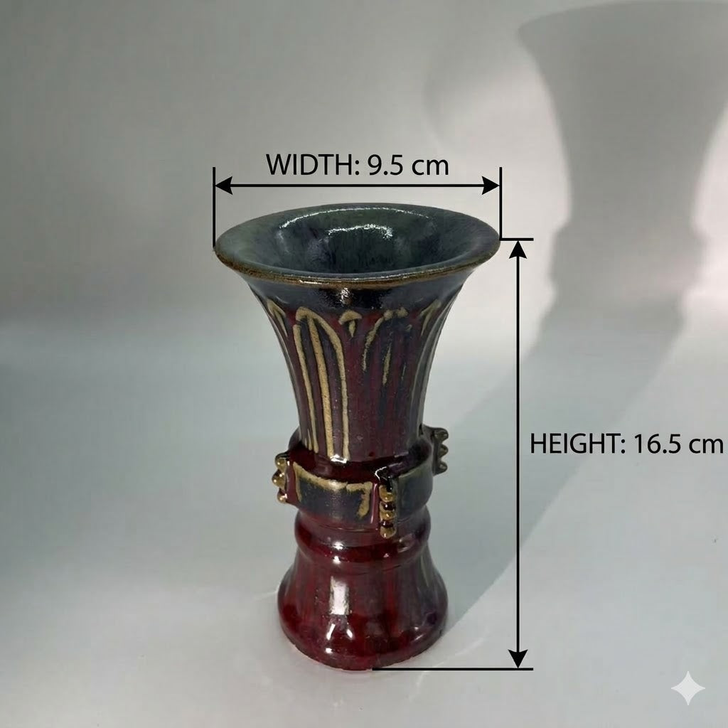 Imperial Crimson Vase Ornament