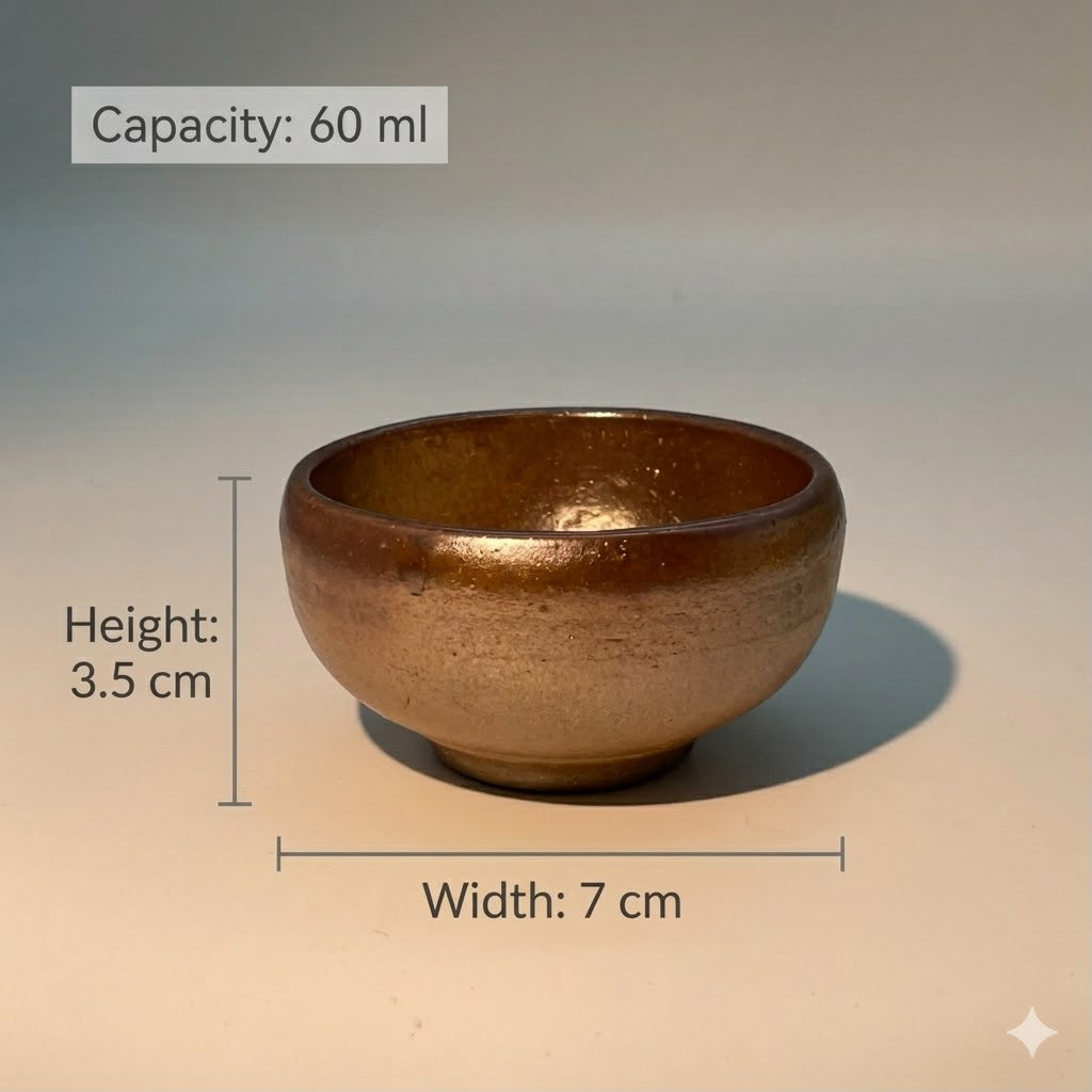 Earthy Ember Handcrafted Wood-fired Tea Cup