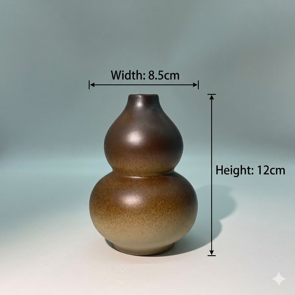 Wood-fired Gourd Vase