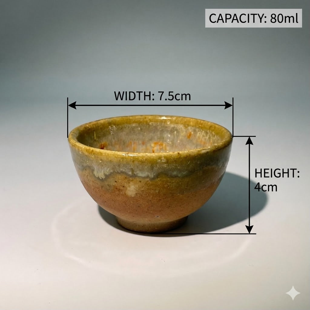 Golden Flora Wood-fired Teacup
