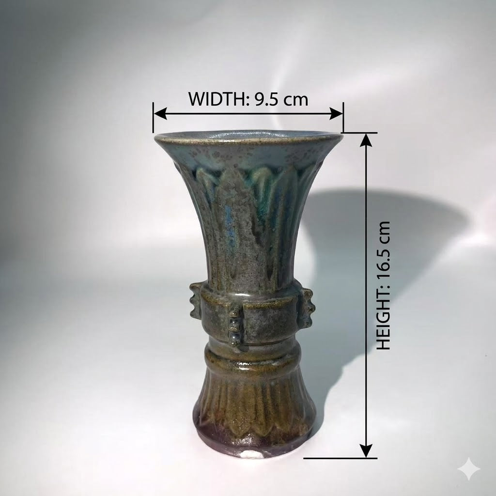 Oxidized Azure vase