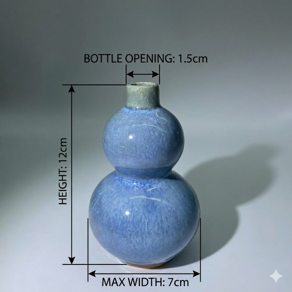 Blue Celadon Gourd Vase